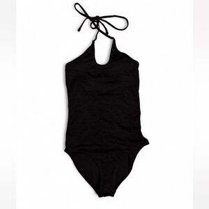Aerie Black Halter Neck Swimsuit NWT